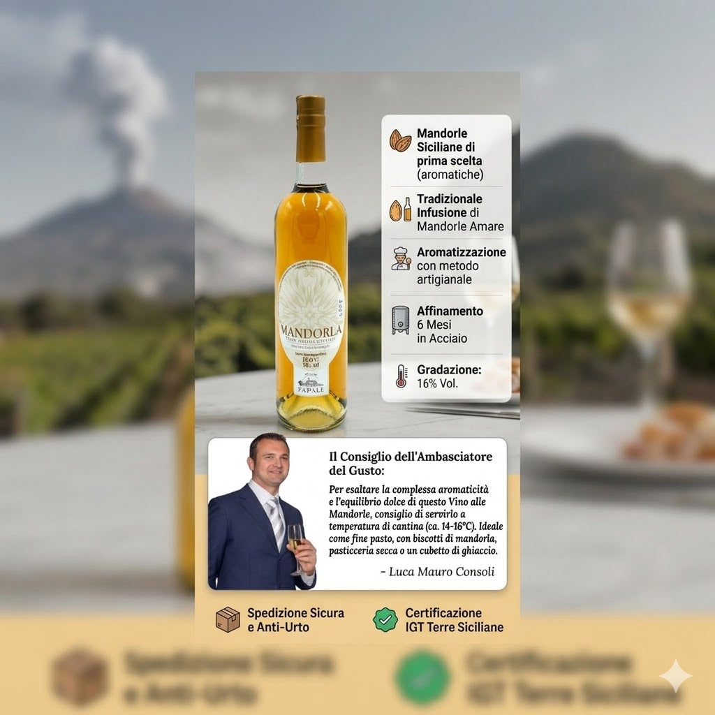 Infografica Vino alle mandorle Etnaly
