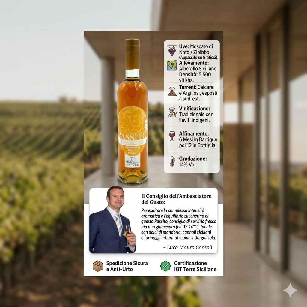 Infografica Passito IGT Papale