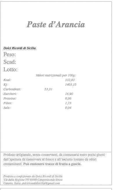 Biscotti all'arancia - Etnaly - shop