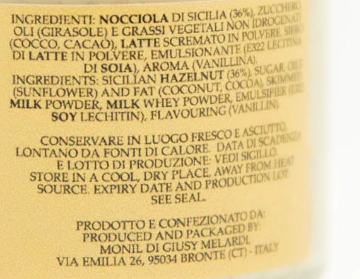 Crema Spalmabile di Nocciola Siciliana 190g - Etnaly - shop