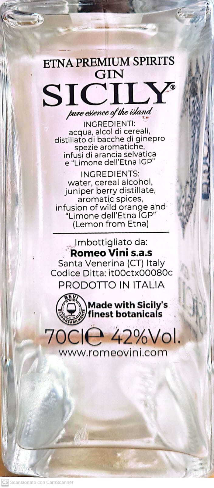 Gin Sicily - Etnaly - shop