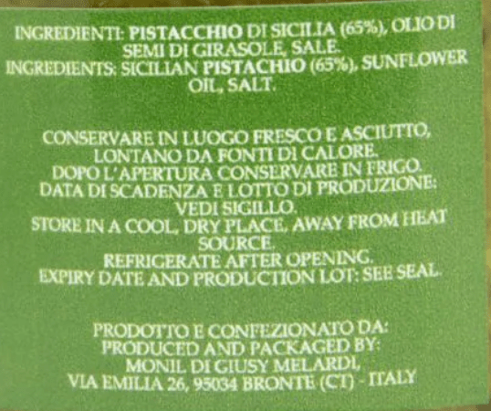 Pesto di Pistacchio Siciliano 190g - Etnaly - shop