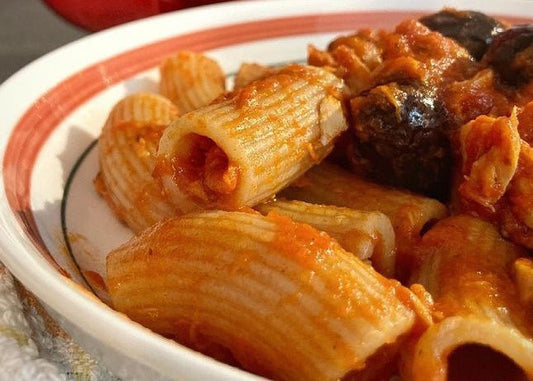 Rigatoni Perciasacchi Salsa e Tonno - Etnaly-shop