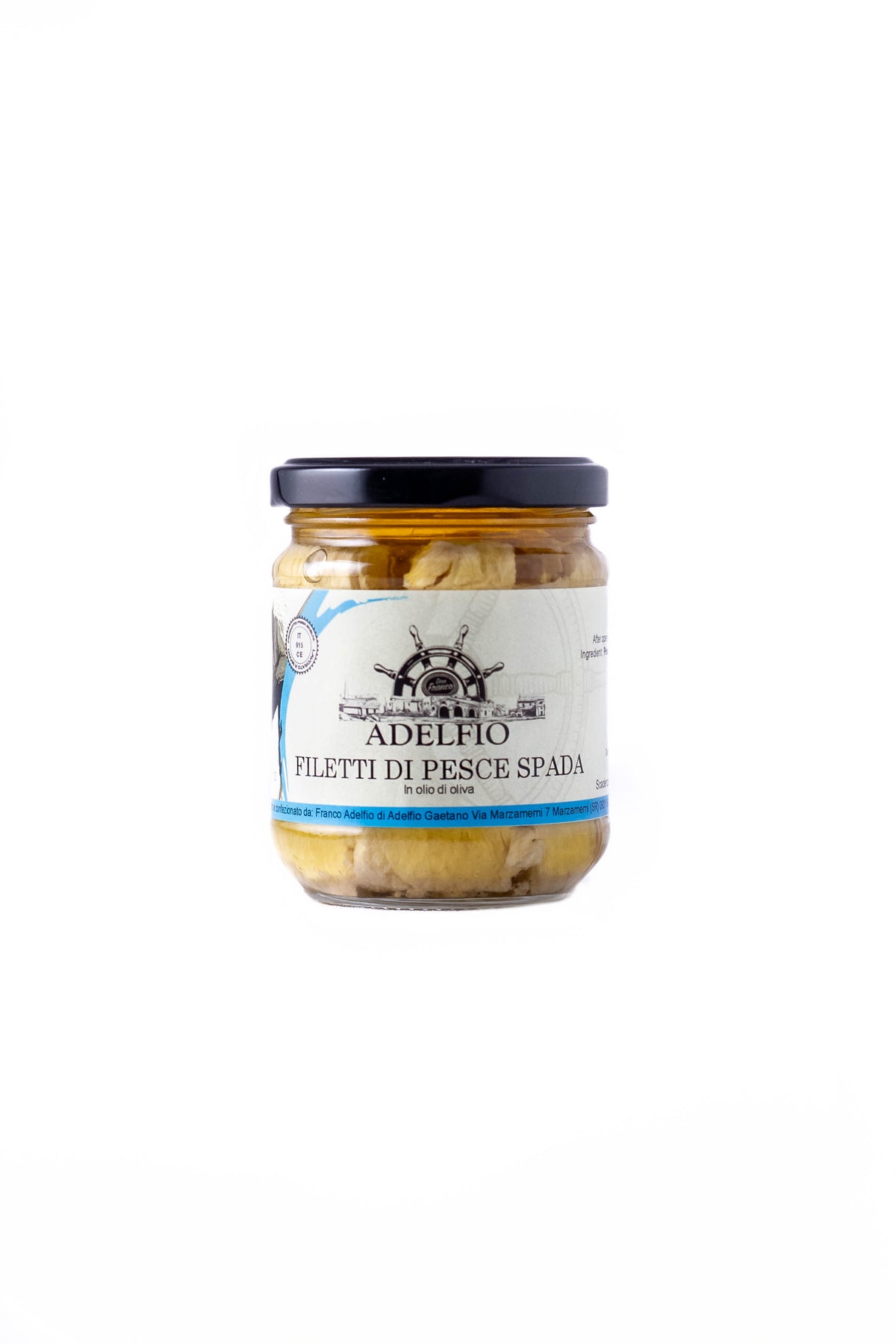 Filetti di Pesce Spada in olio d'Oliva in vaso Adelfio