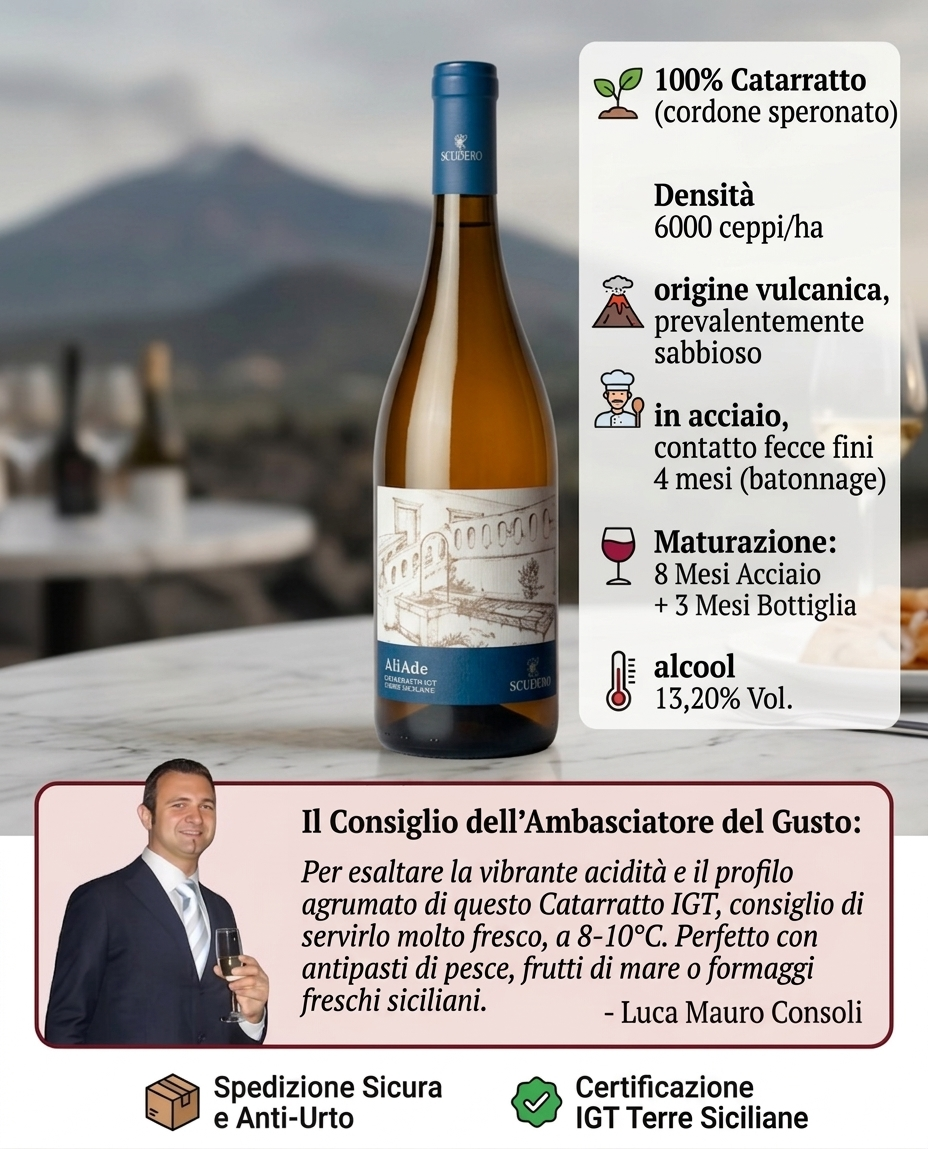 Info grafica AliAde IGT Terre Siciliane Catarratto Cantine Scudero