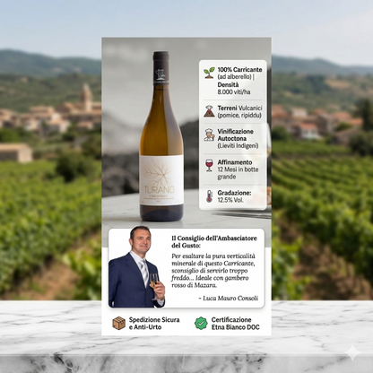 Infografica etna bianco doc Turano - Etnaly