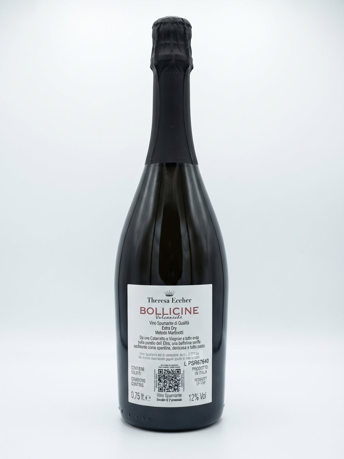 Retroetichetta Theresa Eccher Bollicine Vulcaniche