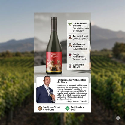 Infografica Etna Rosso Doc Riserva 2014 Tenuta Papale