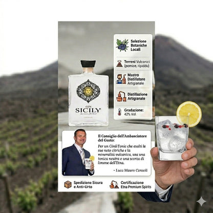 Scheda infografica Gin Sicily Etnaly