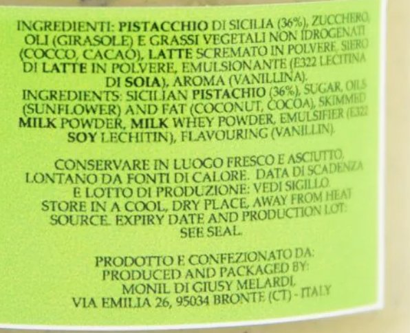 Crema Spalmabile di Pistacchio Siciliano 190g - Etnaly - shop