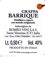 Carica l&#39;immagine nel visualizzatore di Gallery, Grappa Siciliana Barrique - Etnaly - shop
