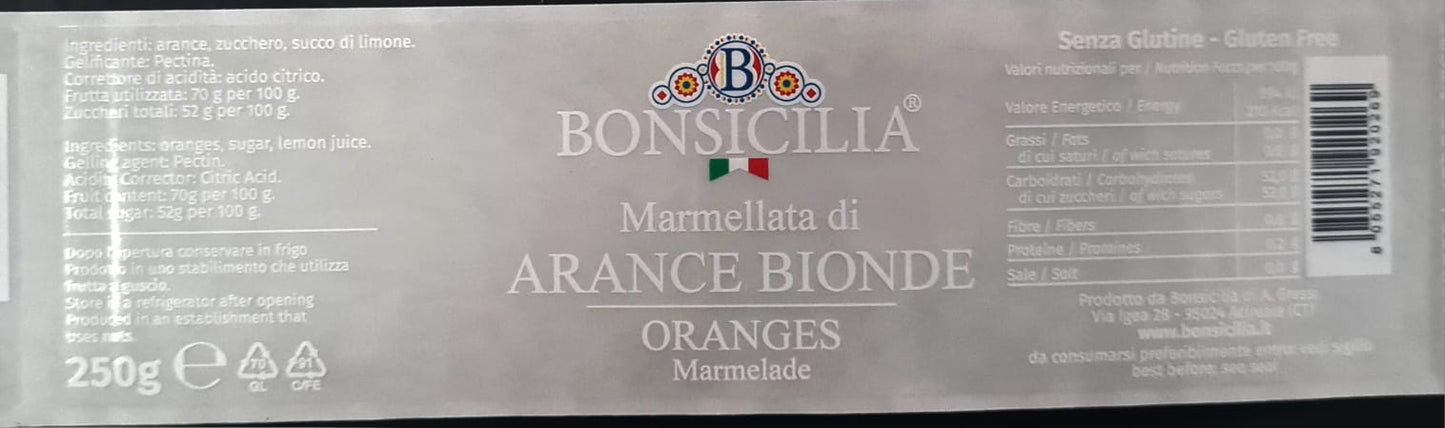 Marmellata di Arance Bionde - Etnaly - shop