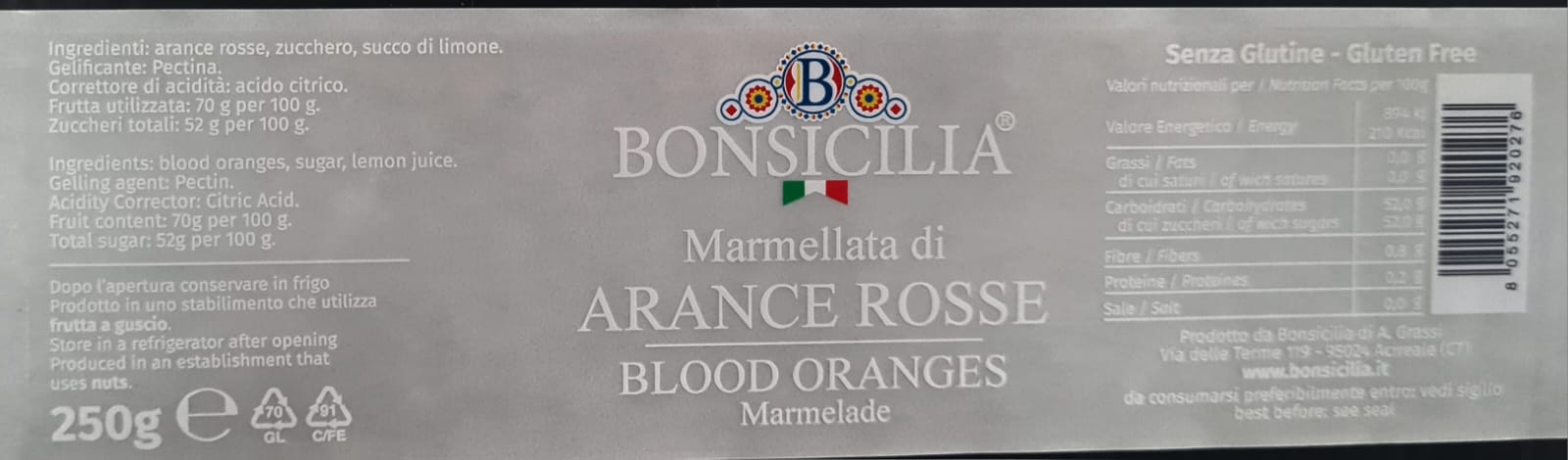 Marmellata di Arance Rosse - Etnaly - shop