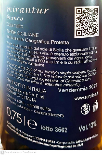 Mirantur bianco - Catarratto Terre Siciliane IGP - Etnaly - shop