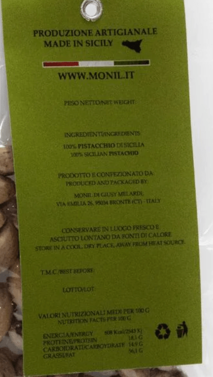 Pistacchio di Sicilia in Guscio - Etnaly - shop