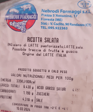 Carica l&#39;immagine nel visualizzatore di Gallery, Ricotta Salata Siciliana - Etnaly - shop
