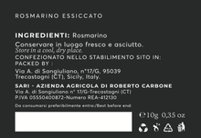 Carica l&#39;immagine nel visualizzatore di Gallery, Rosmarino Essiccato - Etnaly - shop
