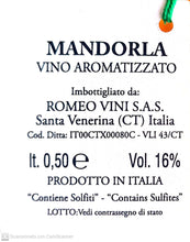 Carica l&#39;immagine nel visualizzatore di Gallery, Vino aromatizzato alle Mandorle - Etnaly - shop
