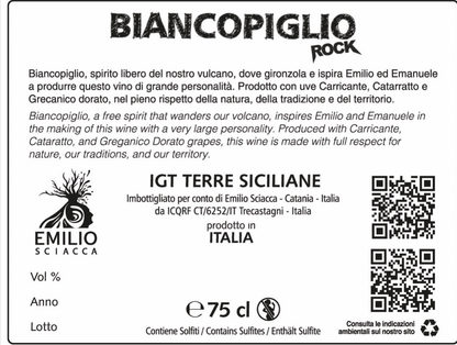 Vino IGT Bianco terre siciliane - Biancopiglio - Etnaly - shop