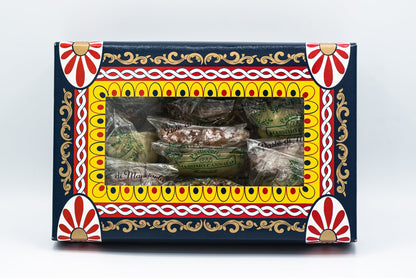 Scatola con Glassato al Cioccolato, Granellato Nocciola e Mandorla - Etnaly - shop