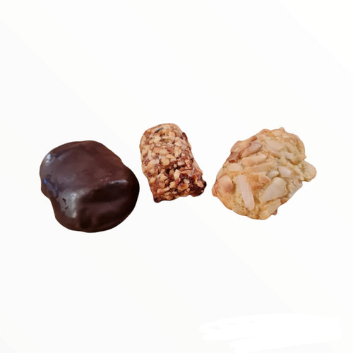 Scatola con Glassato al Cioccolato, Granellato Nocciola e Mandorla - Etnaly - shop